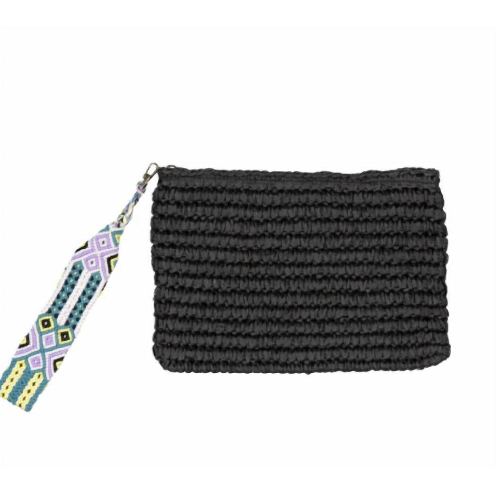 NEW FALLON & ROYCE women's dylan clutch in black